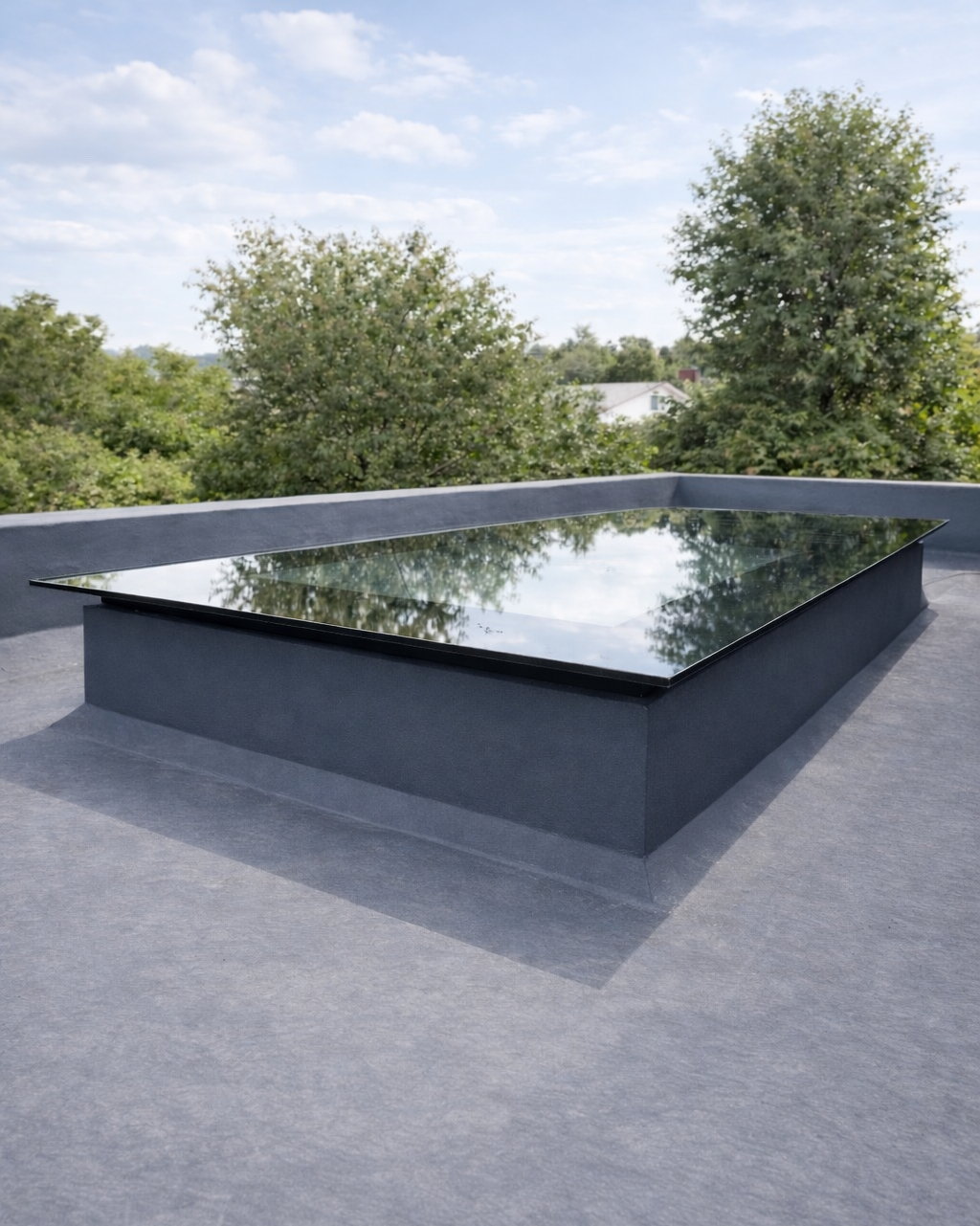 Double Glazed Flat Roof Skylight | Frameless Design