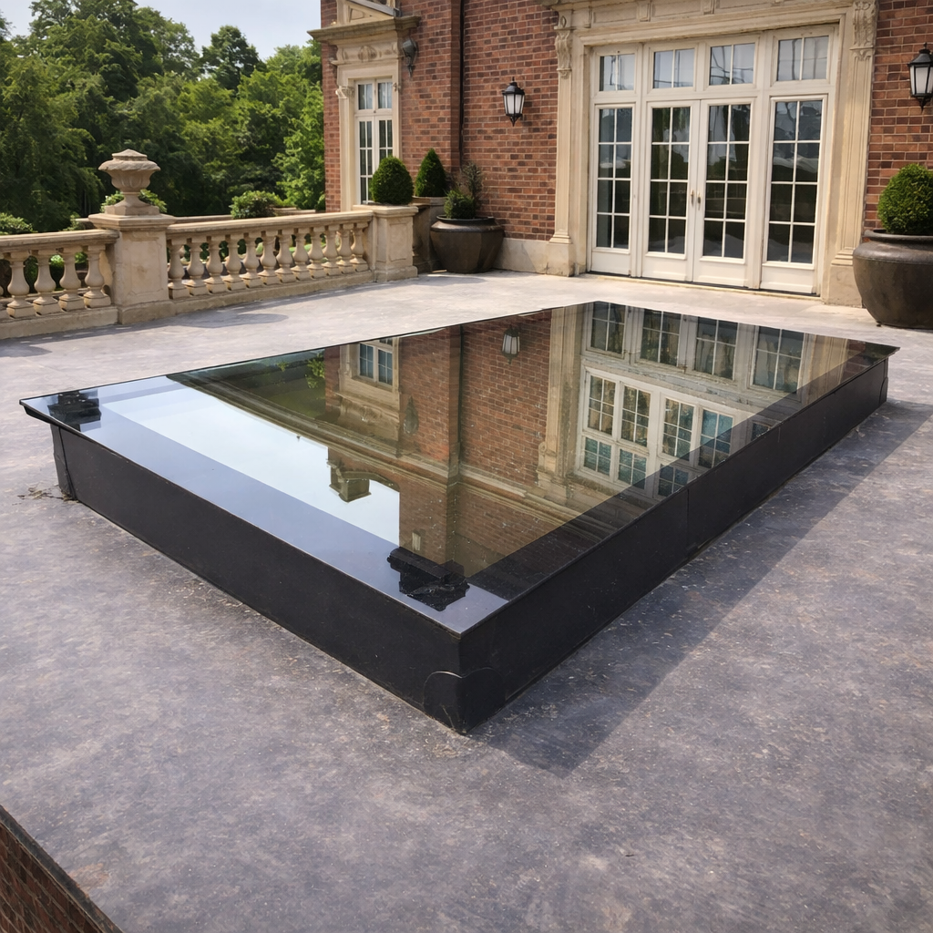 Triple Glazed Flat Roof Skylight | Frameless Design