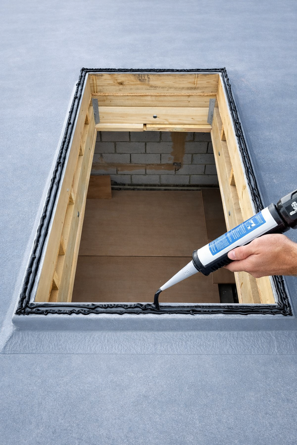 Double Glazed Flat Roof Skylight | Frameless Design