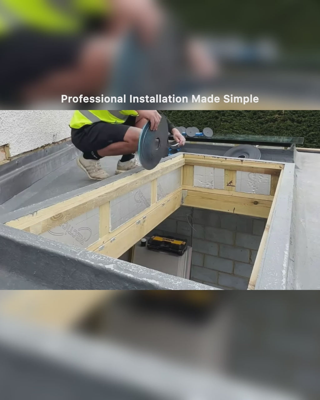 Double Glazed Flat Roof Skylight | Frameless Design
